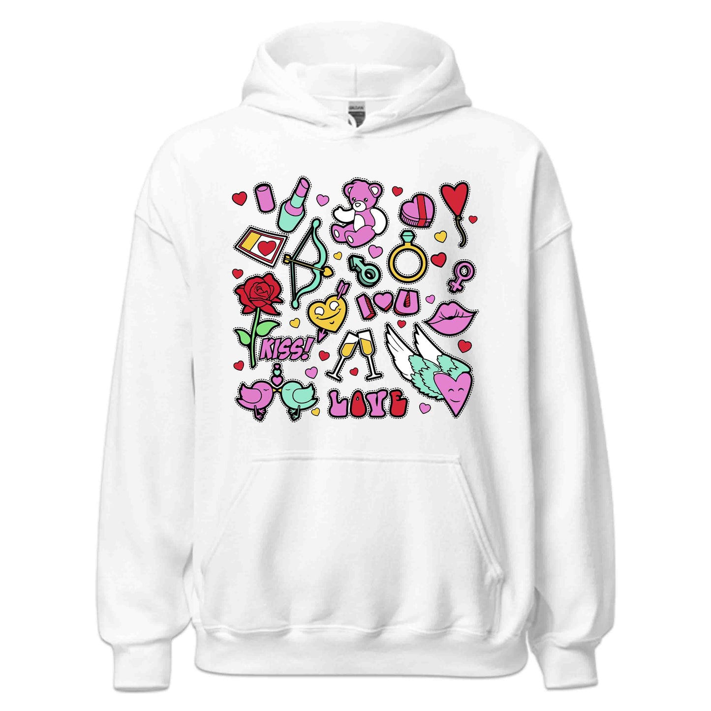 Playful Love Doodle Valentine's Day Romantic Love Icons | PRODUCT CODE: PYLVEDOVAYWNB