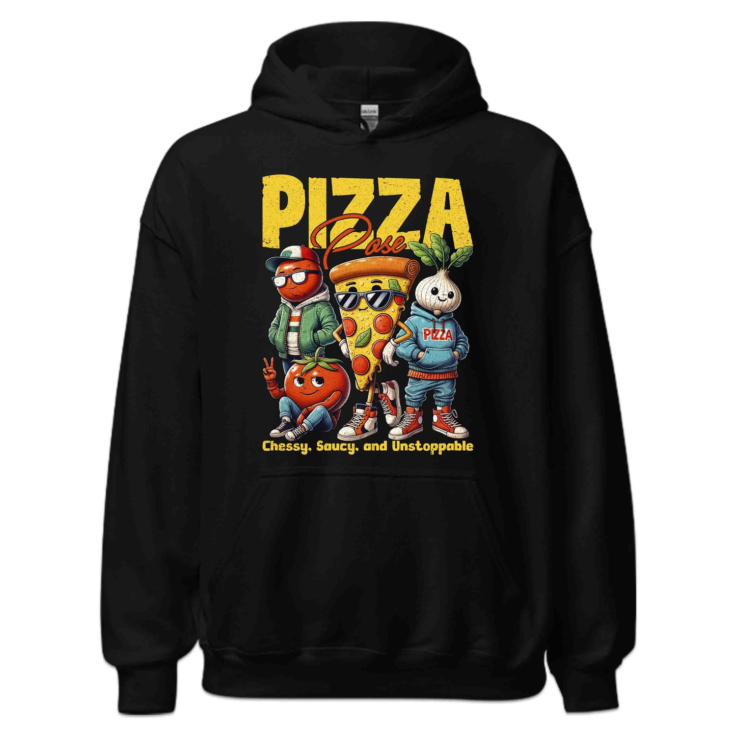 Pizza Pose Funky Food Characters Cheesy & Saucy Style | PRODUCT CODE: PZSEOFNYTCHR