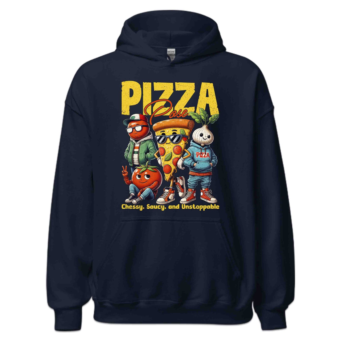 Pizza Pose Funky Food Characters Cheesy & Saucy Style | PRODUCT CODE: PZSEOFNYTCHR