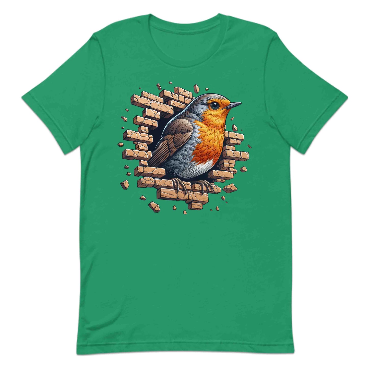 Robin Bird Wall Break Effect 3D Realistic Artistic Bird | PRODUCT CODE: RBNBRDWLBKEFC