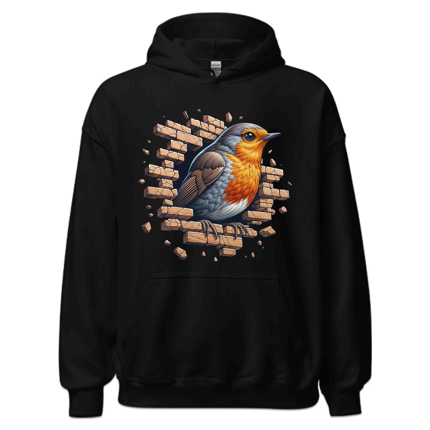 Robin Bird Wall Break Effect 3D Realistic Artistic Bird | PRODUCT CODE: RBNBRDWLBKEFC