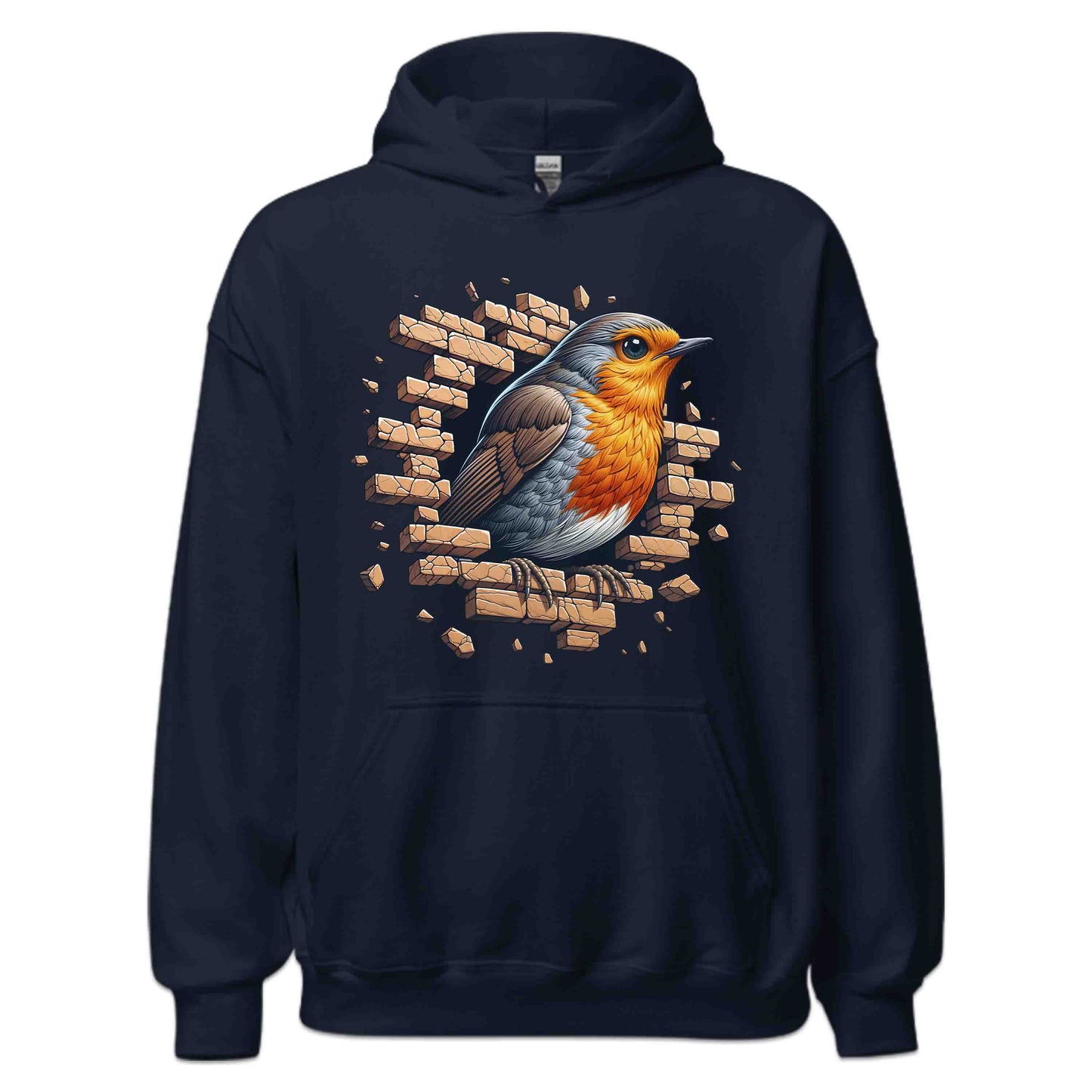 Robin Bird Wall Break Effect 3D Realistic Artistic Bird | PRODUCT CODE: RBNBRDWLBKEFC