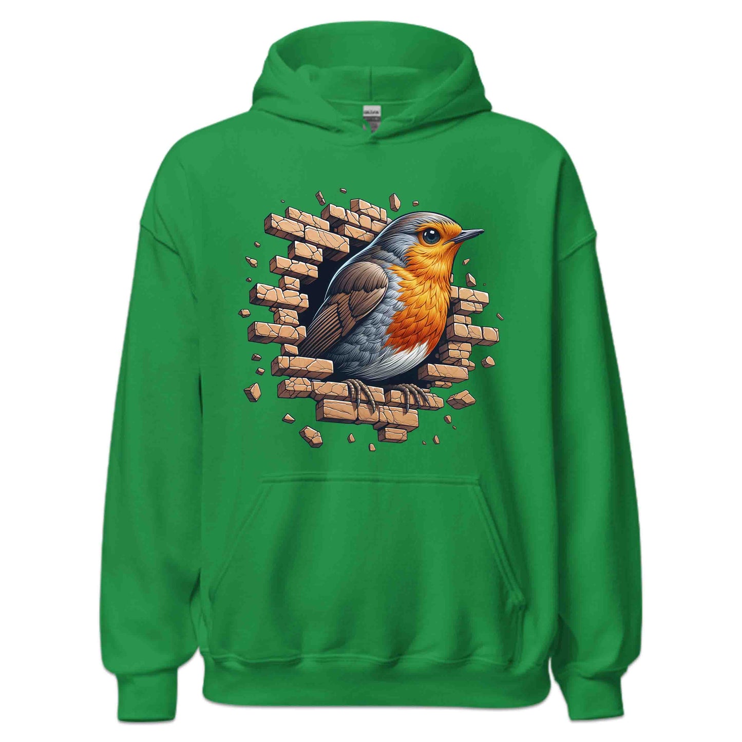 Robin Bird Wall Break Effect 3D Realistic Artistic Bird | PRODUCT CODE: RBNBRDWLBKEFC