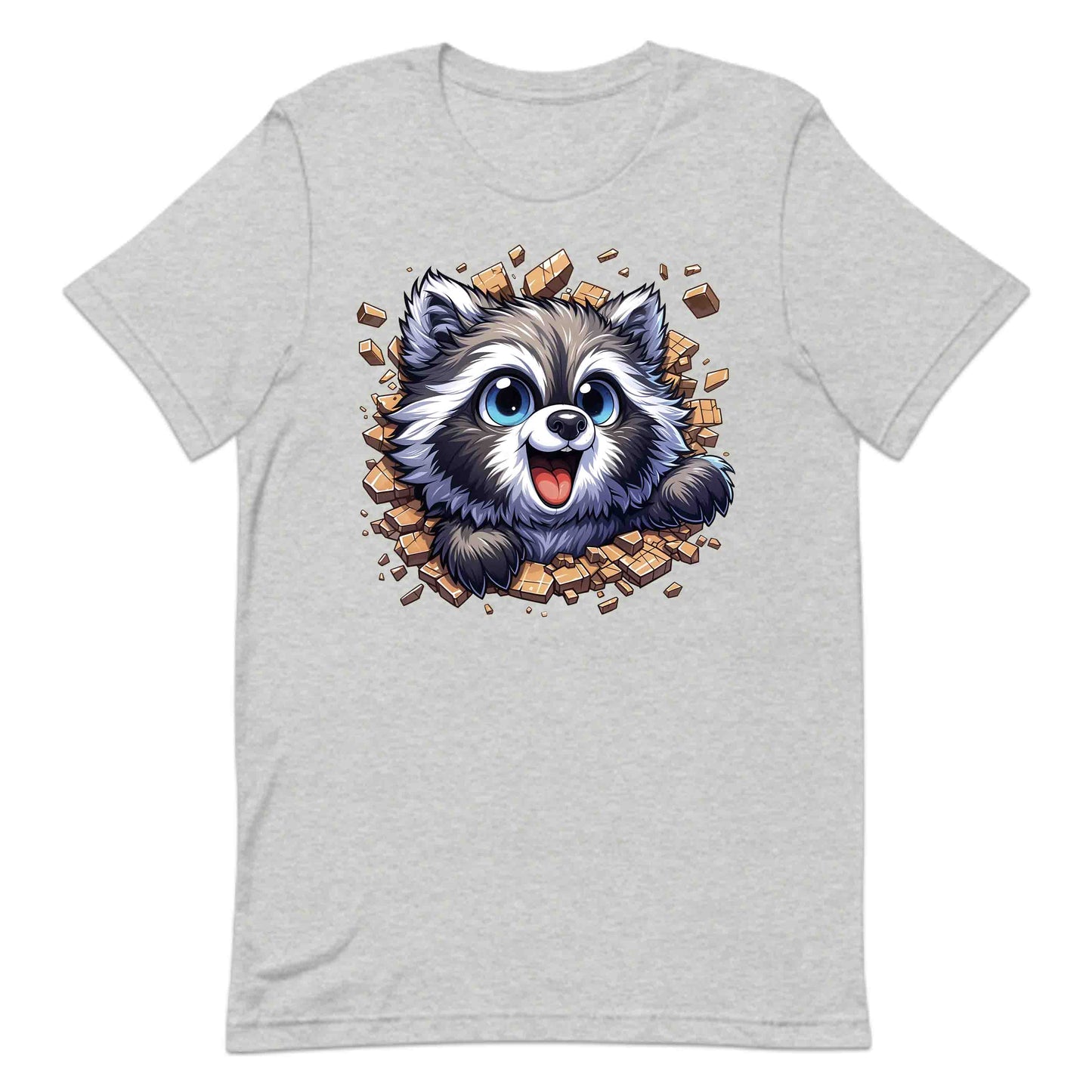 Raccoon Breaking Through Wall 3D Realistic Adorable Animal | PRODUCT CODE: RCNBKGWLHV