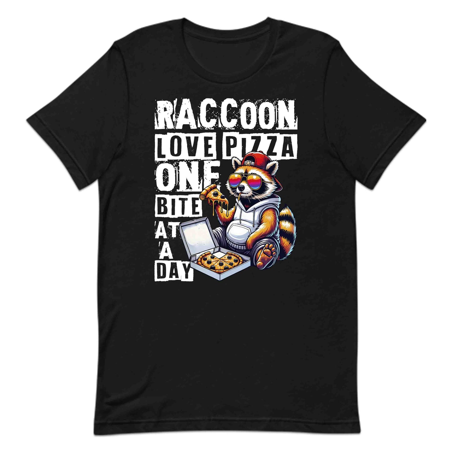 Funny Pizza Loving Quirky Raccoon With Sunglasses Hilarious Pizza Humor | PRODUCT CODE: RCNIOPANSZKLE