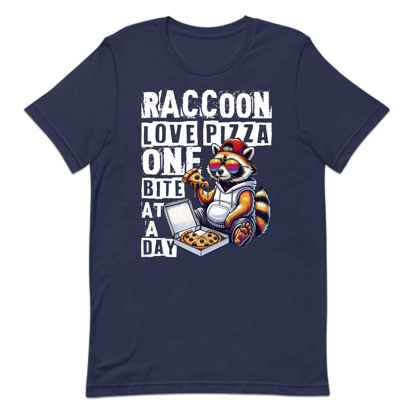 Funny Pizza Loving Quirky Raccoon With Sunglasses Hilarious Pizza Humor | PRODUCT CODE: RCNIOPANSZKLE