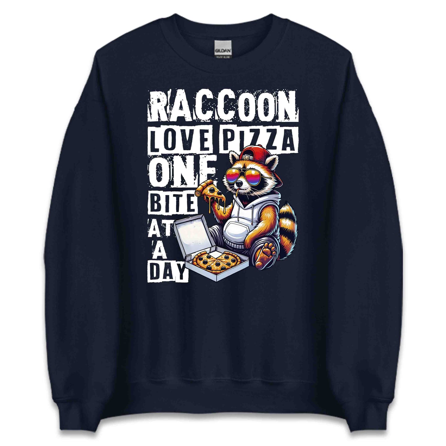 Funny Pizza Loving Quirky Raccoon With Sunglasses Hilarious Pizza Humor | PRODUCT CODE: RCNIOPANSZKLE