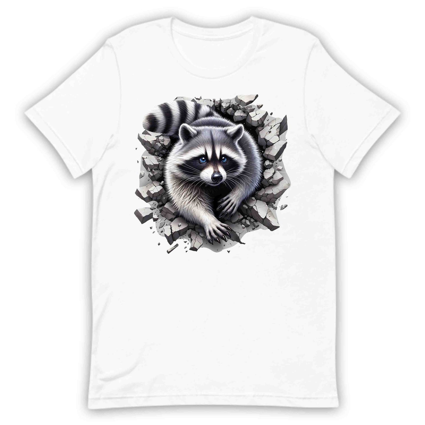 Raccoon Breaking Through Wall 3D Realistic Raccoon | PRODUCT CODE: RCNOBRKFRTEX