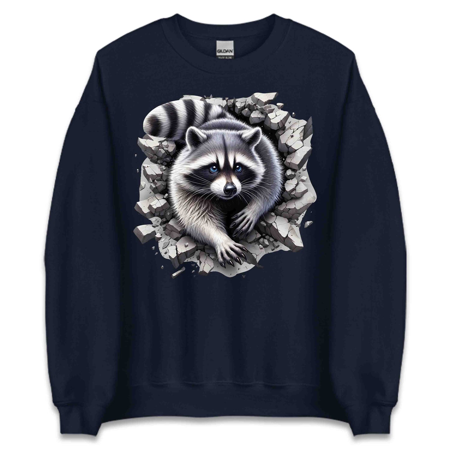 Raccoon Breaking Through Wall 3D Realistic Raccoon | PRODUCT CODE: RCNOBRKFRTEX