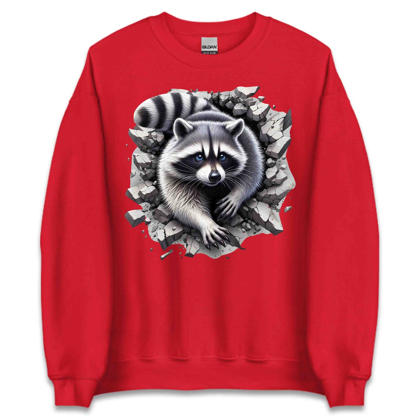 Raccoon Breaking Through Wall 3D Realistic Raccoon | PRODUCT CODE: RCNOBRKFRTEX
