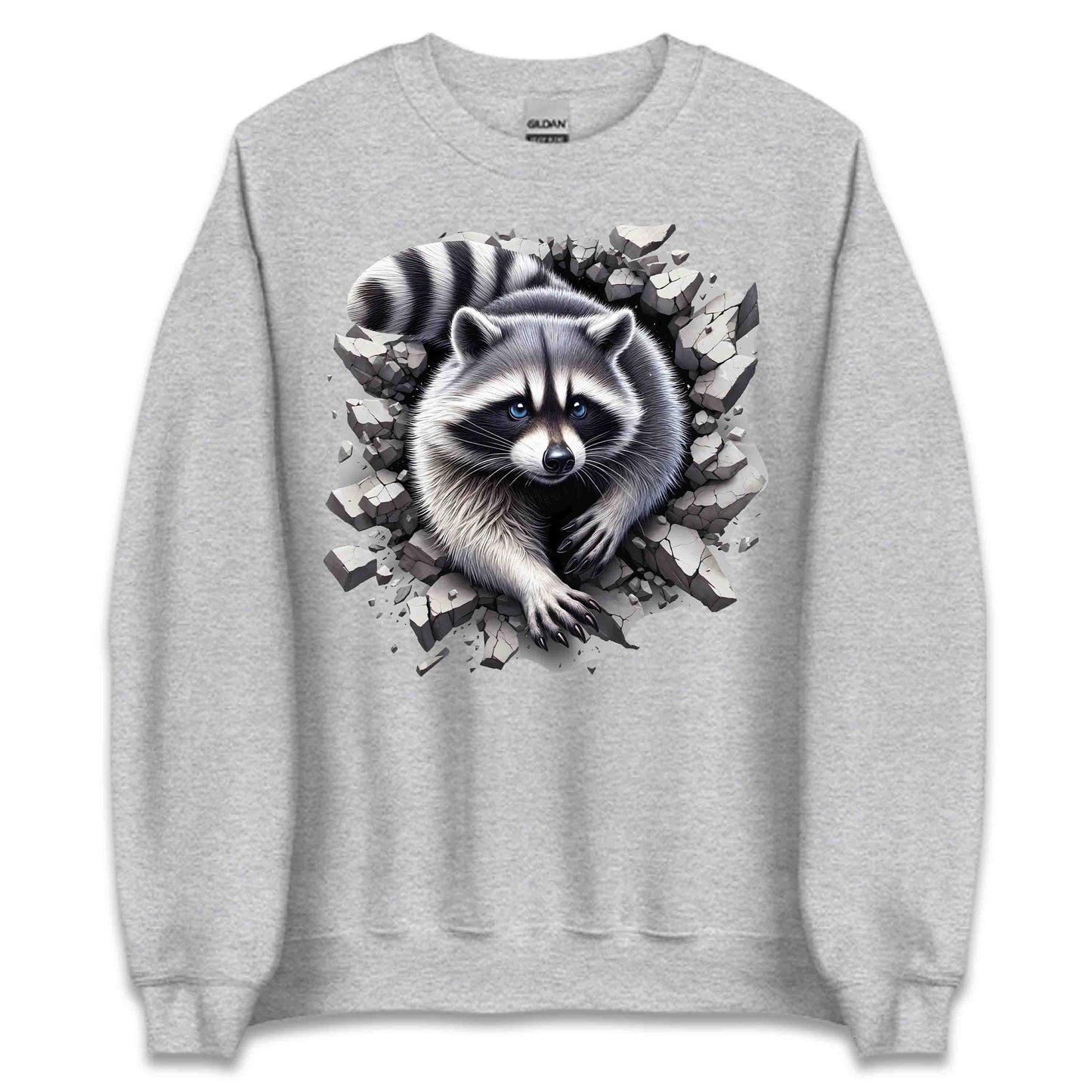 Raccoon Breaking Through Wall 3D Realistic Raccoon | PRODUCT CODE: RCNOBRKFRTEX