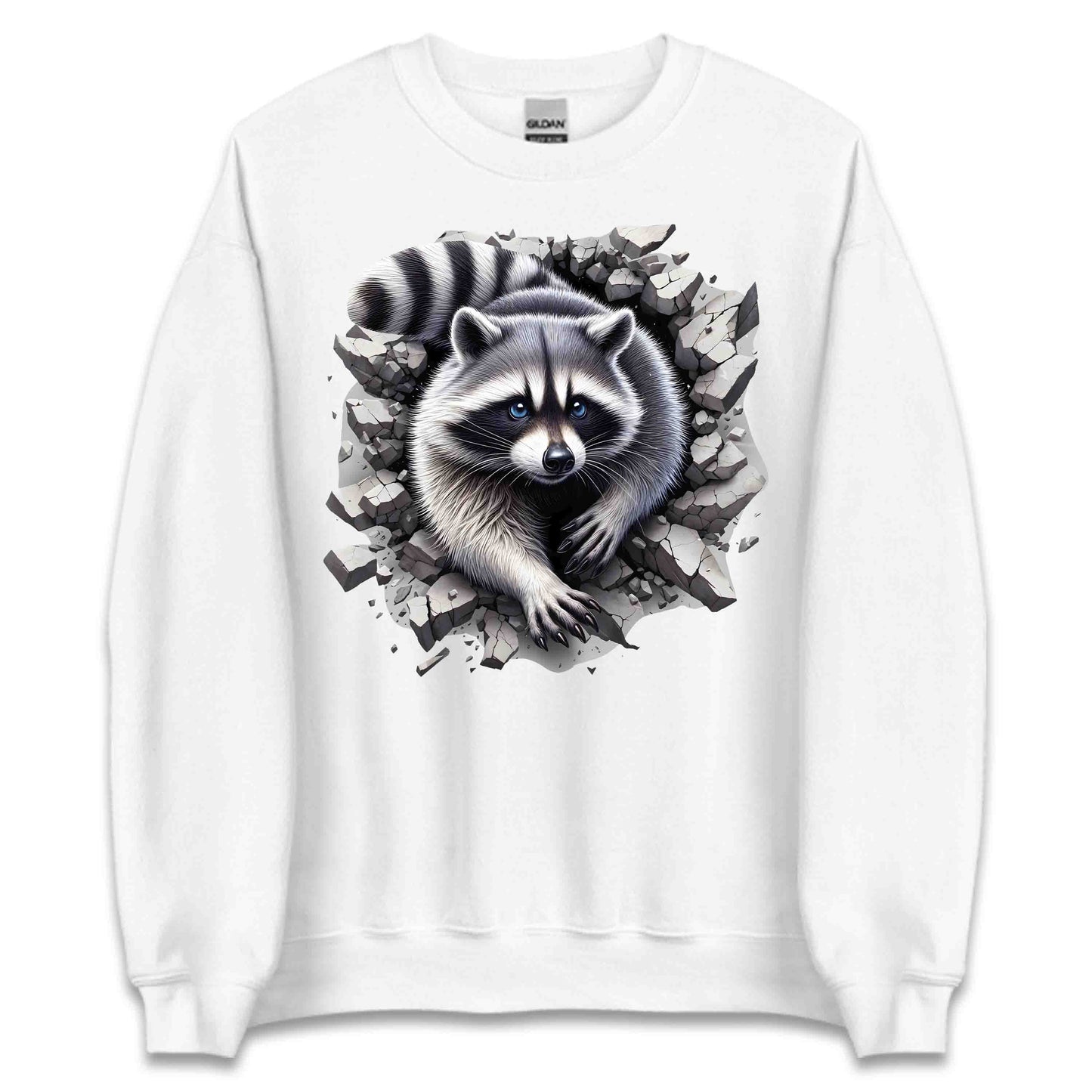 Raccoon Breaking Through Wall 3D Realistic Raccoon | PRODUCT CODE: RCNOBRKFRTEX