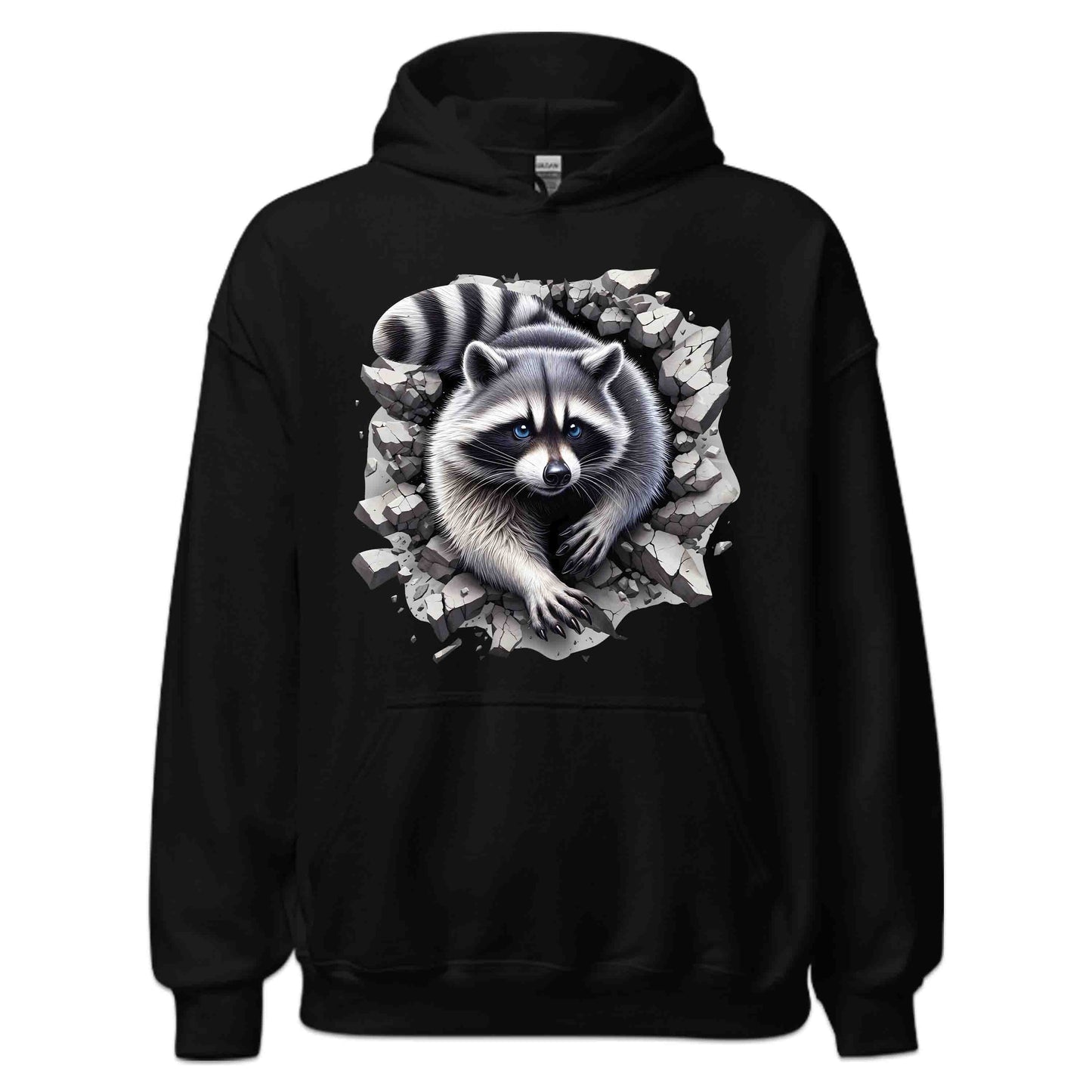 Raccoon Breaking Through Wall 3D Realistic Raccoon | PRODUCT CODE: RCNOBRKFRTEX