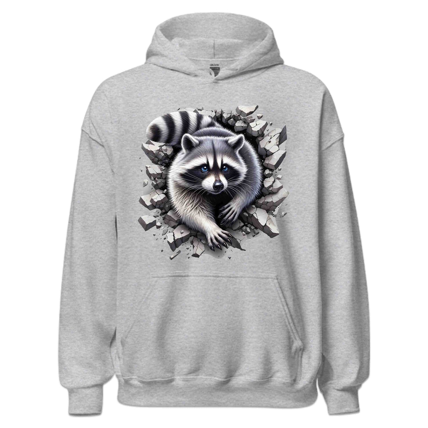 Raccoon Breaking Through Wall 3D Realistic Raccoon | PRODUCT CODE: RCNOBRKFRTEX