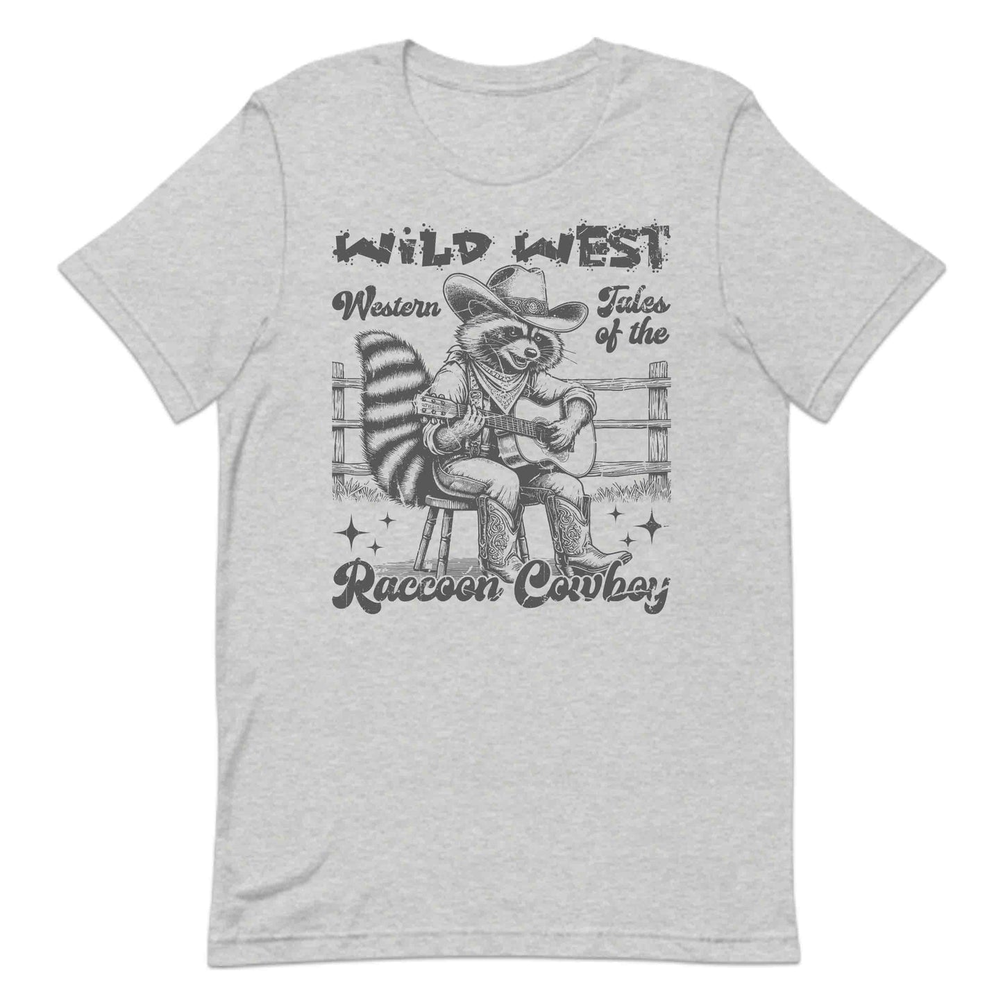 Vintage Western Raccoon Cowboy Playing Guitar Funny Country Music | PRODUCT CODE: RCONCWBYSTR