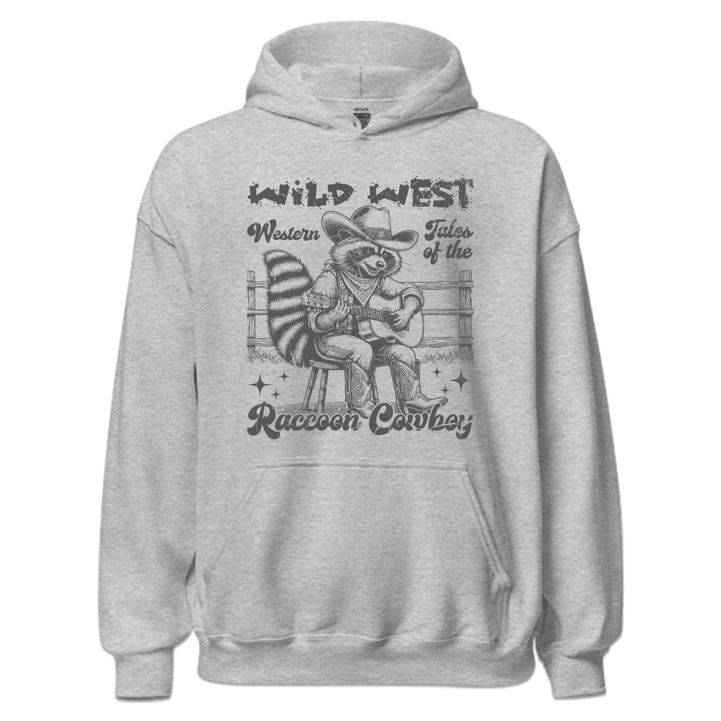 Vintage Western Raccoon Cowboy Playing Guitar Funny Country Music | PRODUCT CODE: RCONCWBYSTR