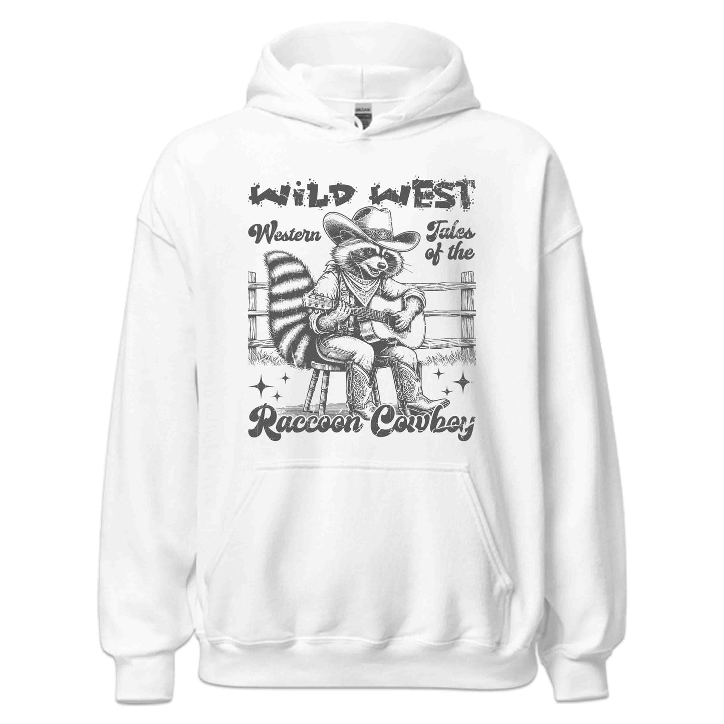 Vintage Western Raccoon Cowboy Playing Guitar Funny Country Music | PRODUCT CODE: RCONCWBYSTR