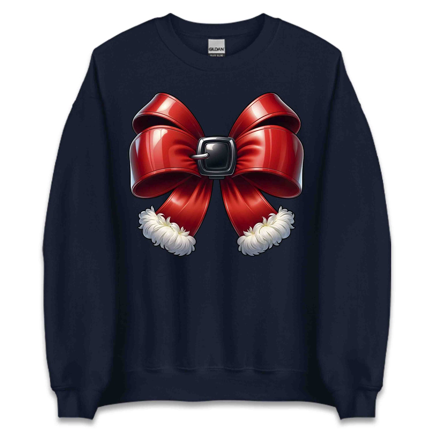 Christmas Coquette Bow Xmas Red Santa Belt Bow | PRODUCT CODE: RDECHRWONWB