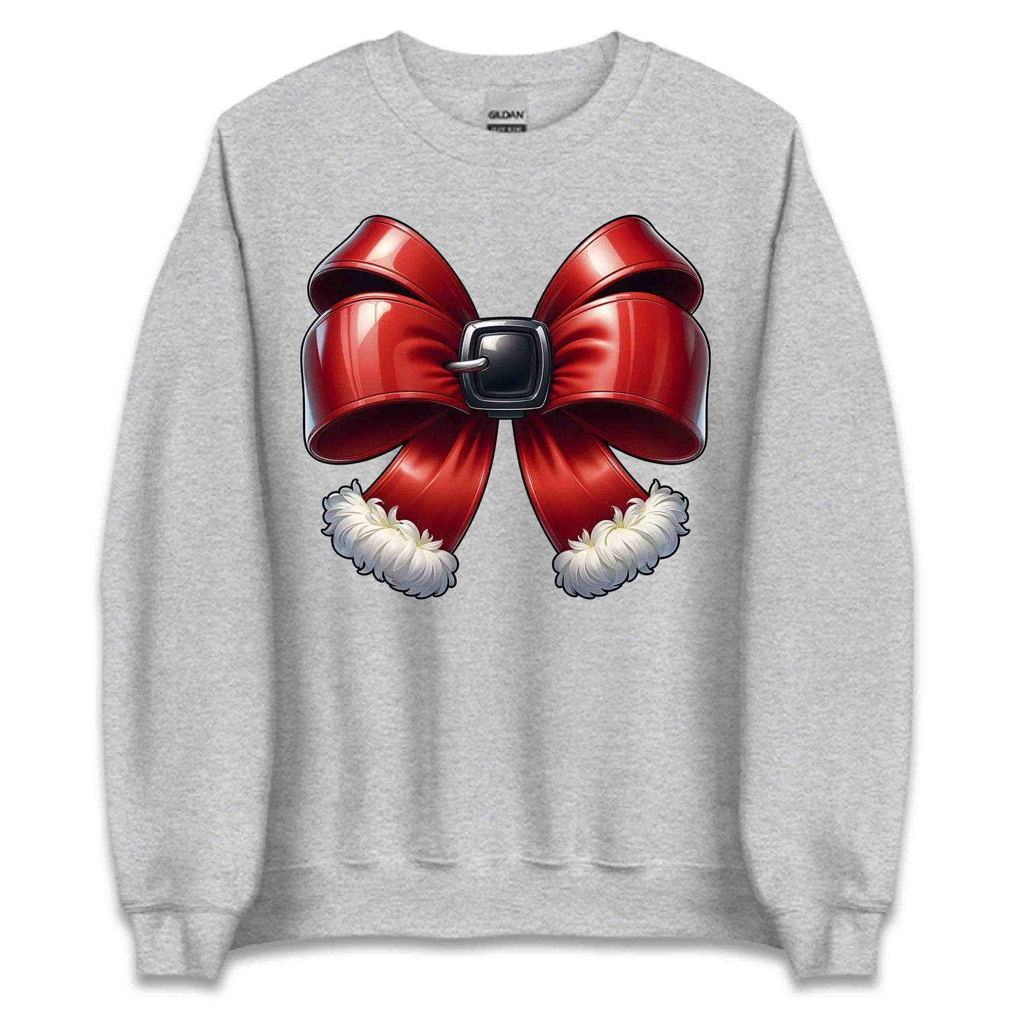 Christmas Coquette Bow Xmas Red Santa Belt Bow | PRODUCT CODE: RDECHRWONWB