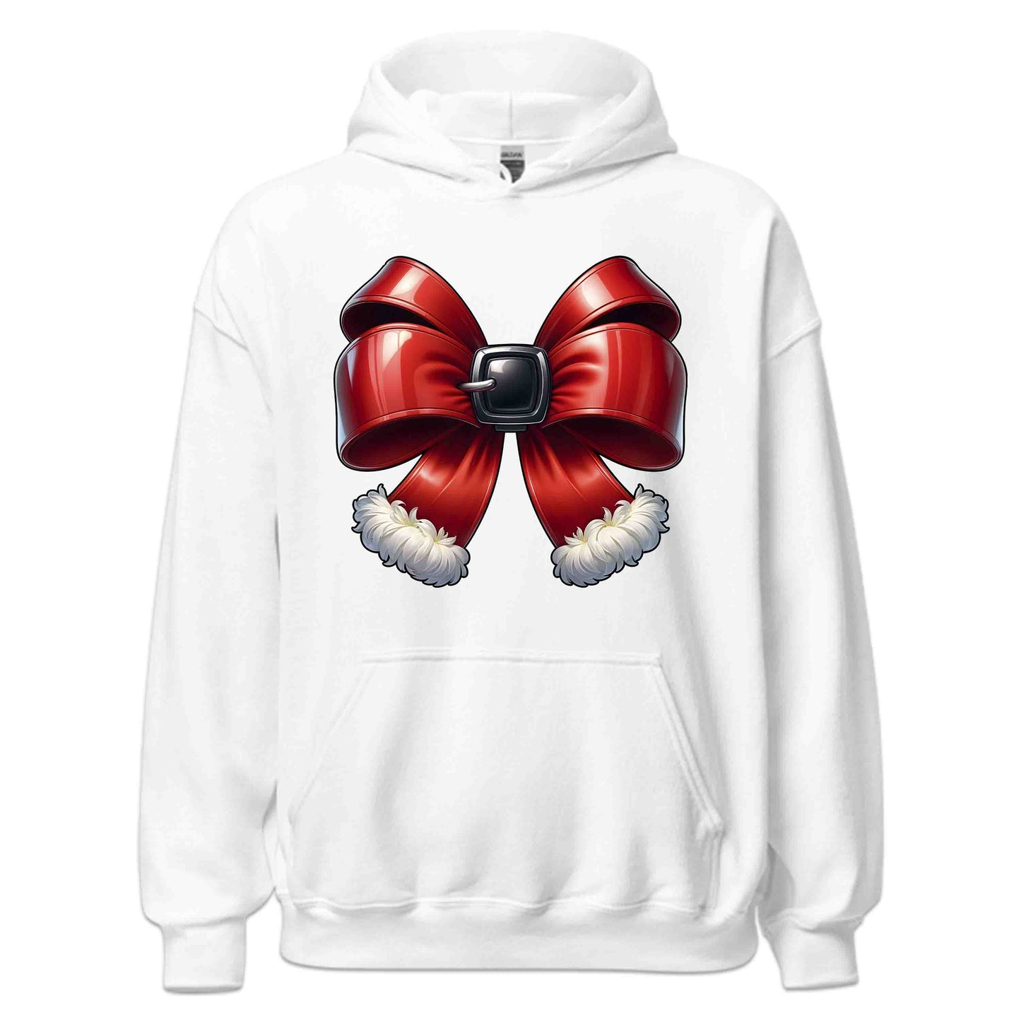 Christmas Coquette Bow Xmas Red Santa Belt Bow | PRODUCT CODE: RDECHRWONWB