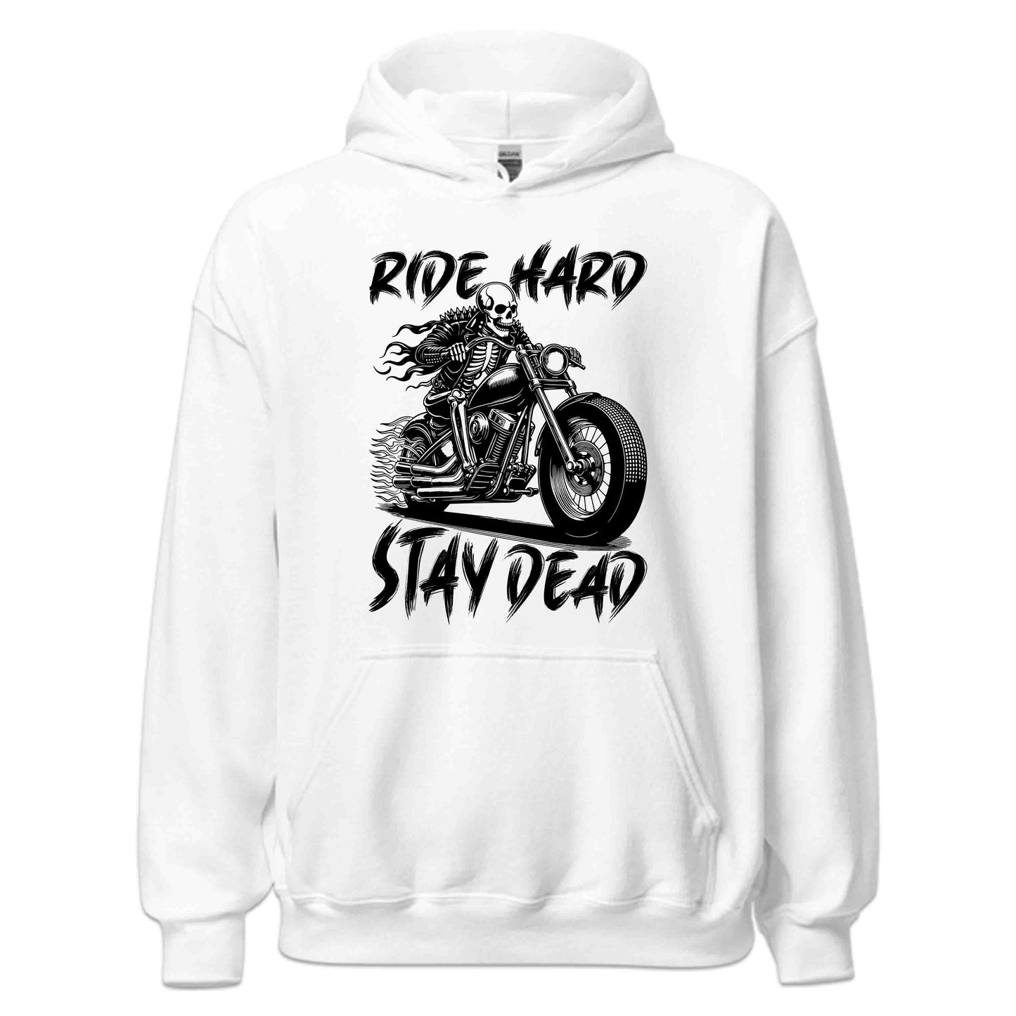 Ride Hard Stay Dead Skeleton Biker Hardcore Skull Rider | PRODUCT CODE: RDHASTYESKLNB