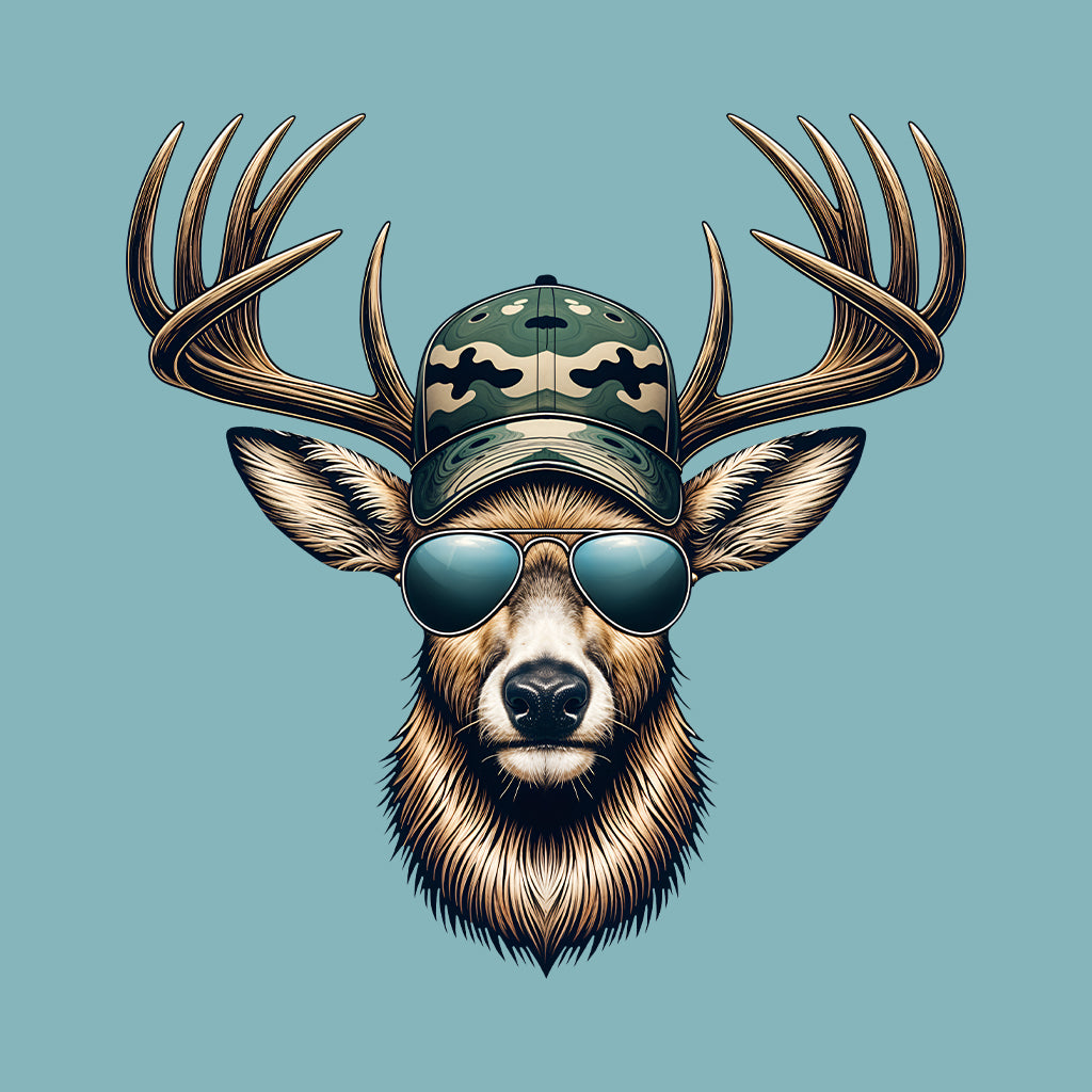 Trendy Deer Hunter Buck Deer With Sunglasses Wildlife Hunting | PRODUCT CODE: RDYNDREHNUT