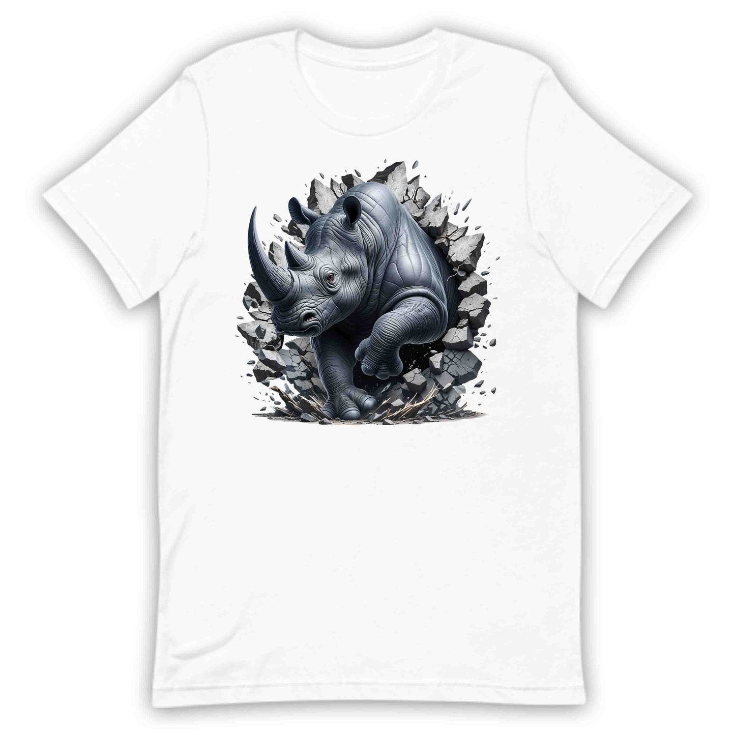 Rhinoceros Breaking Through Wall 3D Realistic Rhinoceros | PRODUCT CODE: RHNISBRKPOCKM