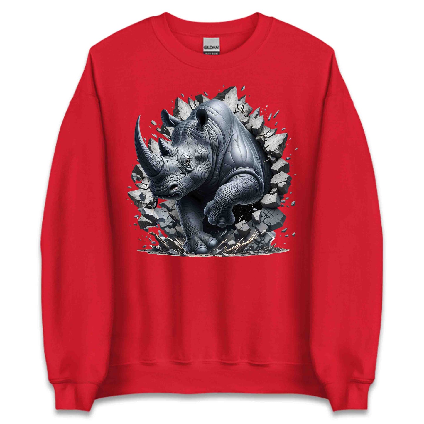 Rhinoceros Breaking Through Wall 3D Realistic Rhinoceros | PRODUCT CODE: RHNISBRKPOCKM