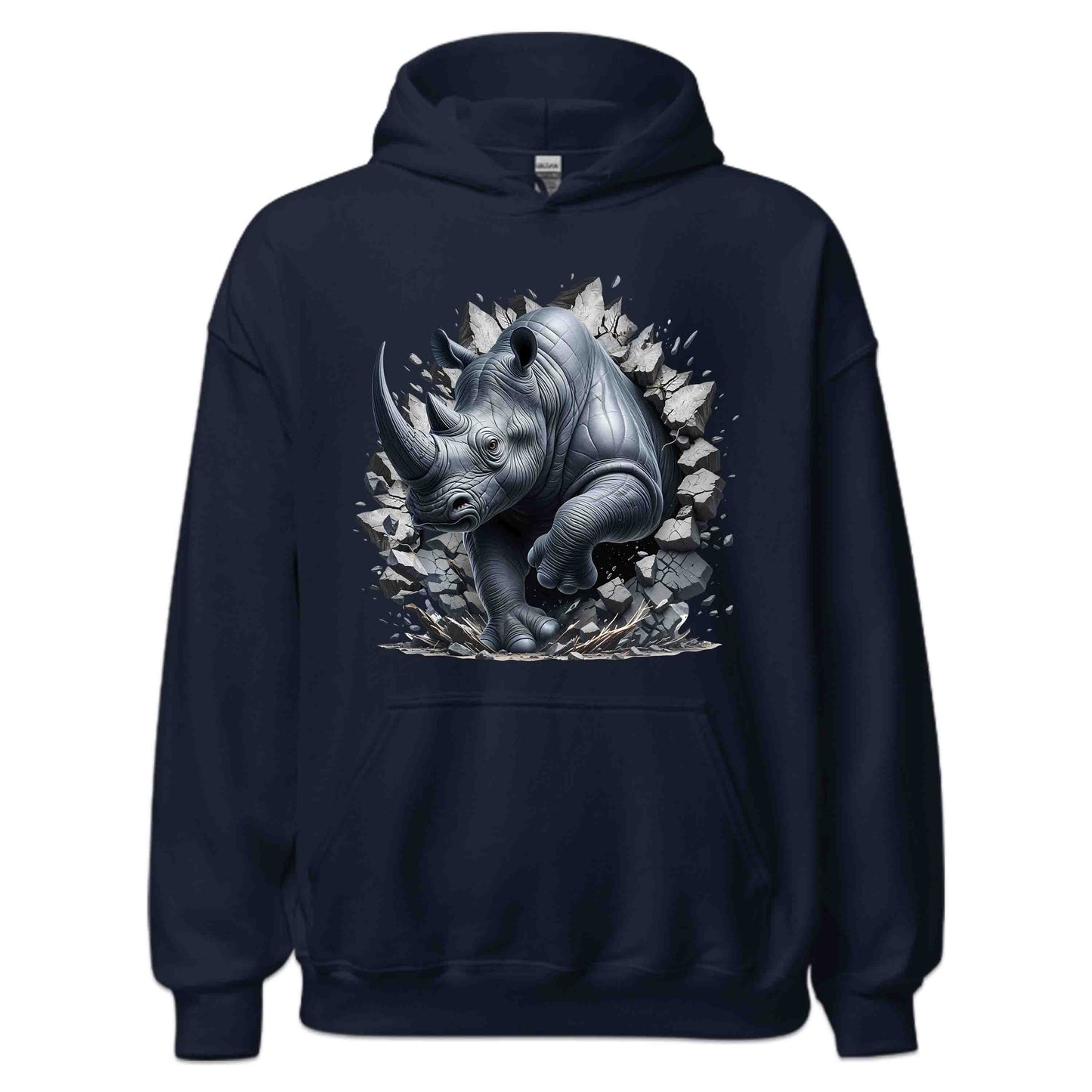 Rhinoceros Breaking Through Wall 3D Realistic Rhinoceros | PRODUCT CODE: RHNISBRKPOCKM