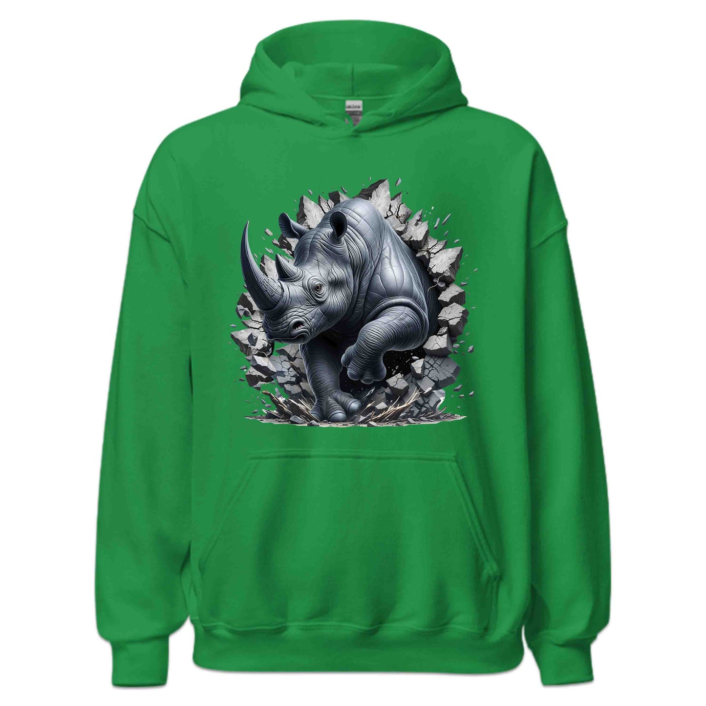 Rhinoceros Breaking Through Wall 3D Realistic Rhinoceros | PRODUCT CODE: RHNISBRKPOCKM