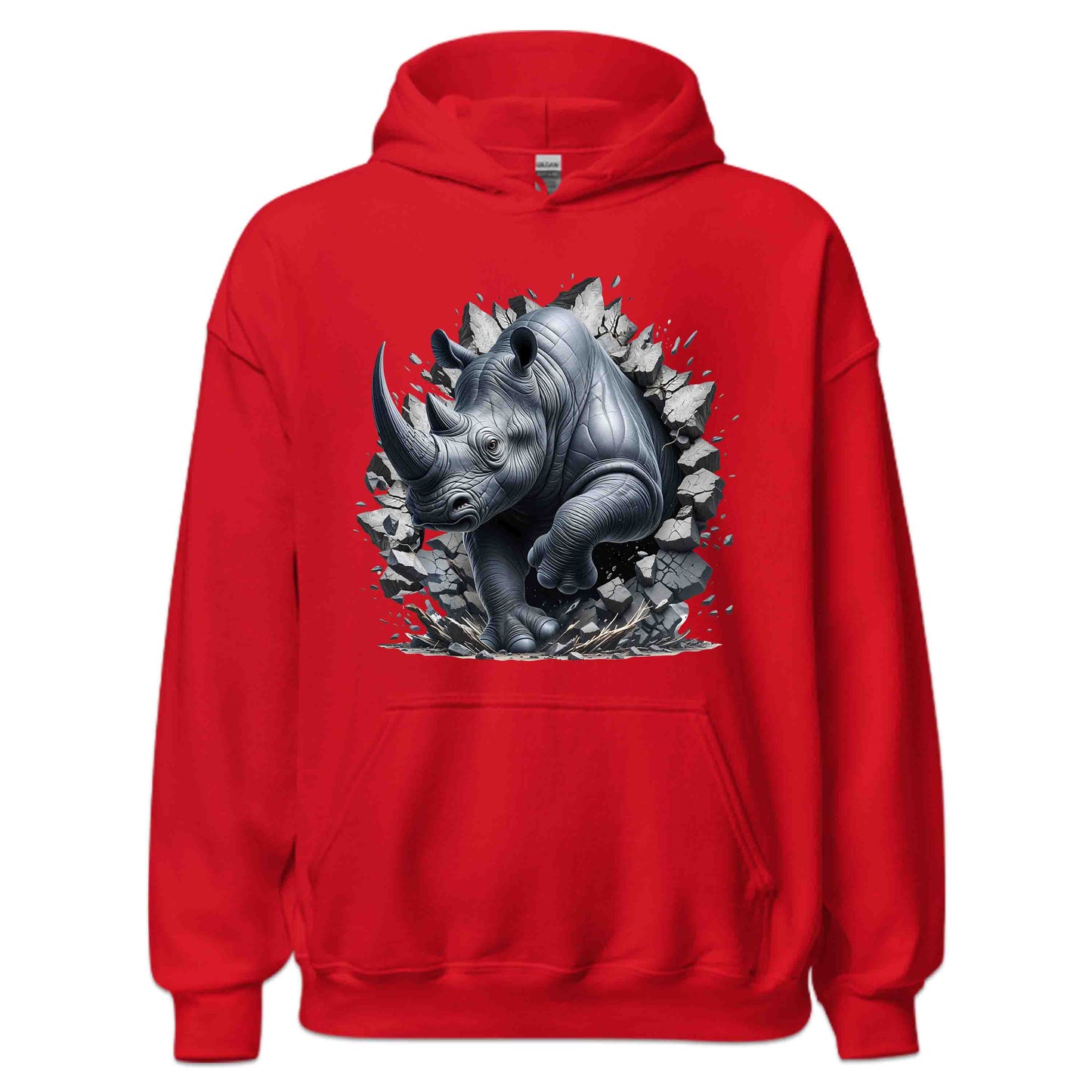 Rhinoceros Breaking Through Wall 3D Realistic Rhinoceros | PRODUCT CODE: RHNISBRKPOCKM