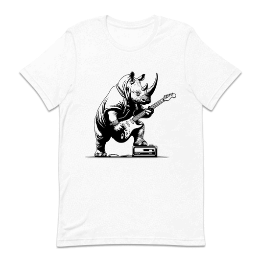 Rhino Playing Guitar Rhino Guitarist | PRODUCT CODE: RHNOPLGTU