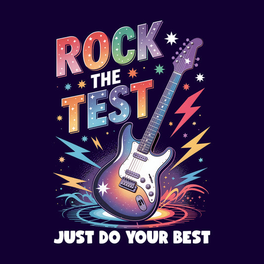 Rock the Test – Motivational Exam Day T-Shirt, Sweatshirt & Hoodie | PRODUCT CODE: RKCBVJHRW
