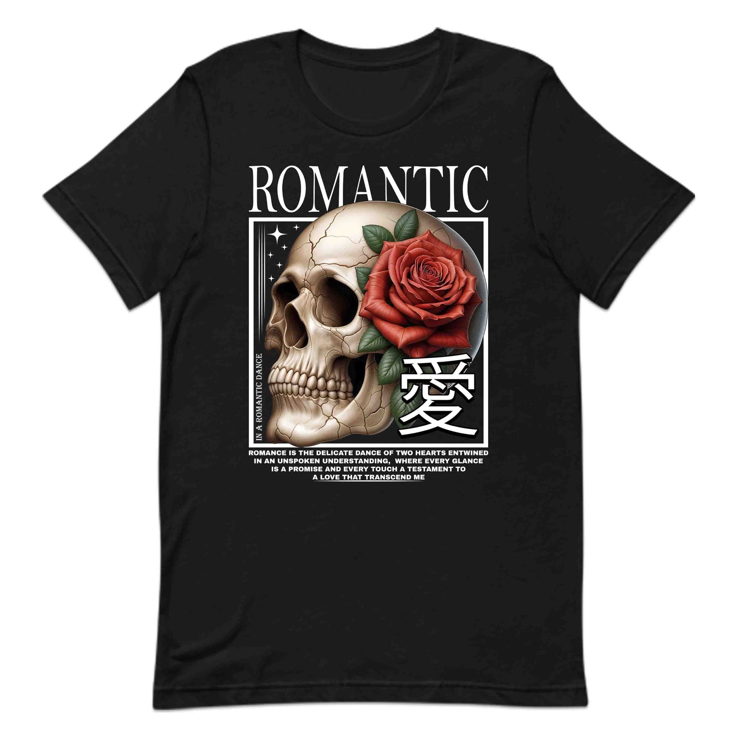 Romantic Skull and Rose Gothic Love Deep Emotional Quotes | PRODUCT CODE: RMNTCSKLEGOP