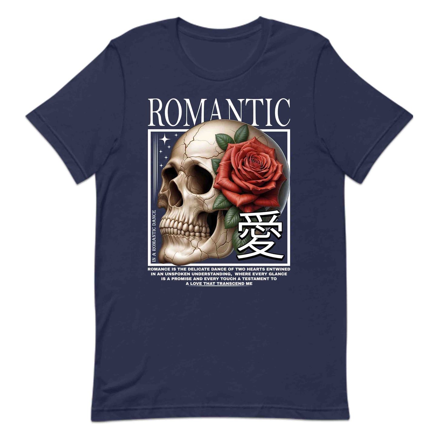 Romantic Skull and Rose Gothic Love Deep Emotional Quotes | PRODUCT CODE: RMNTCSKLEGOP