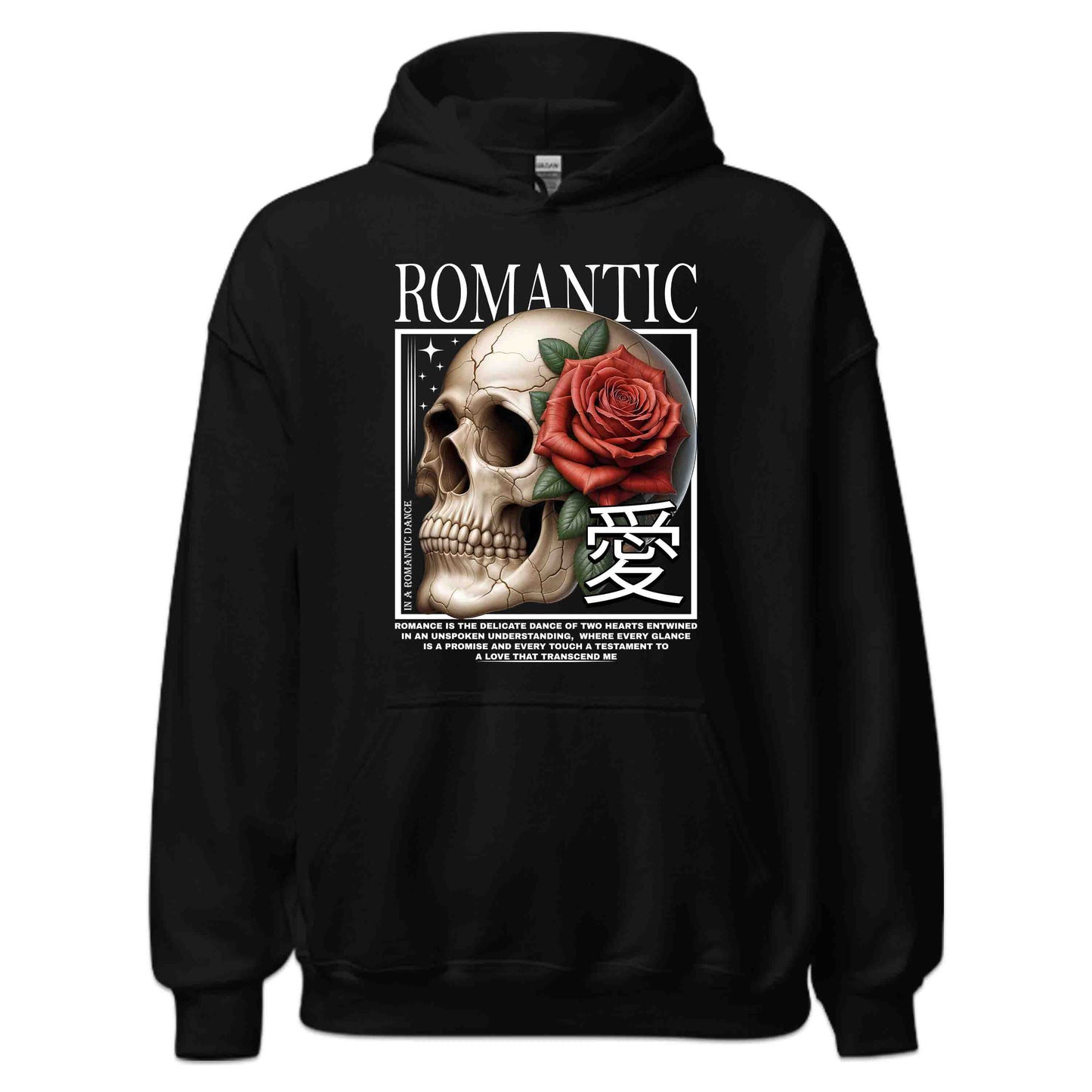 Romantic Skull and Rose Gothic Love Deep Emotional Quotes | PRODUCT CODE: RMNTCSKLEGOP