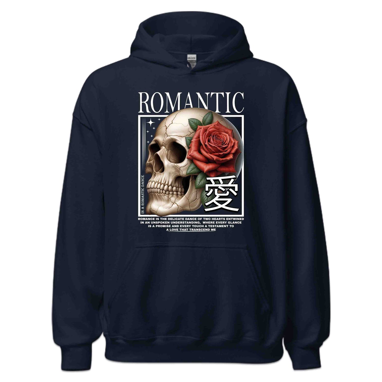 Romantic Skull and Rose Gothic Love Deep Emotional Quotes | PRODUCT CODE: RMNTCSKLEGOP