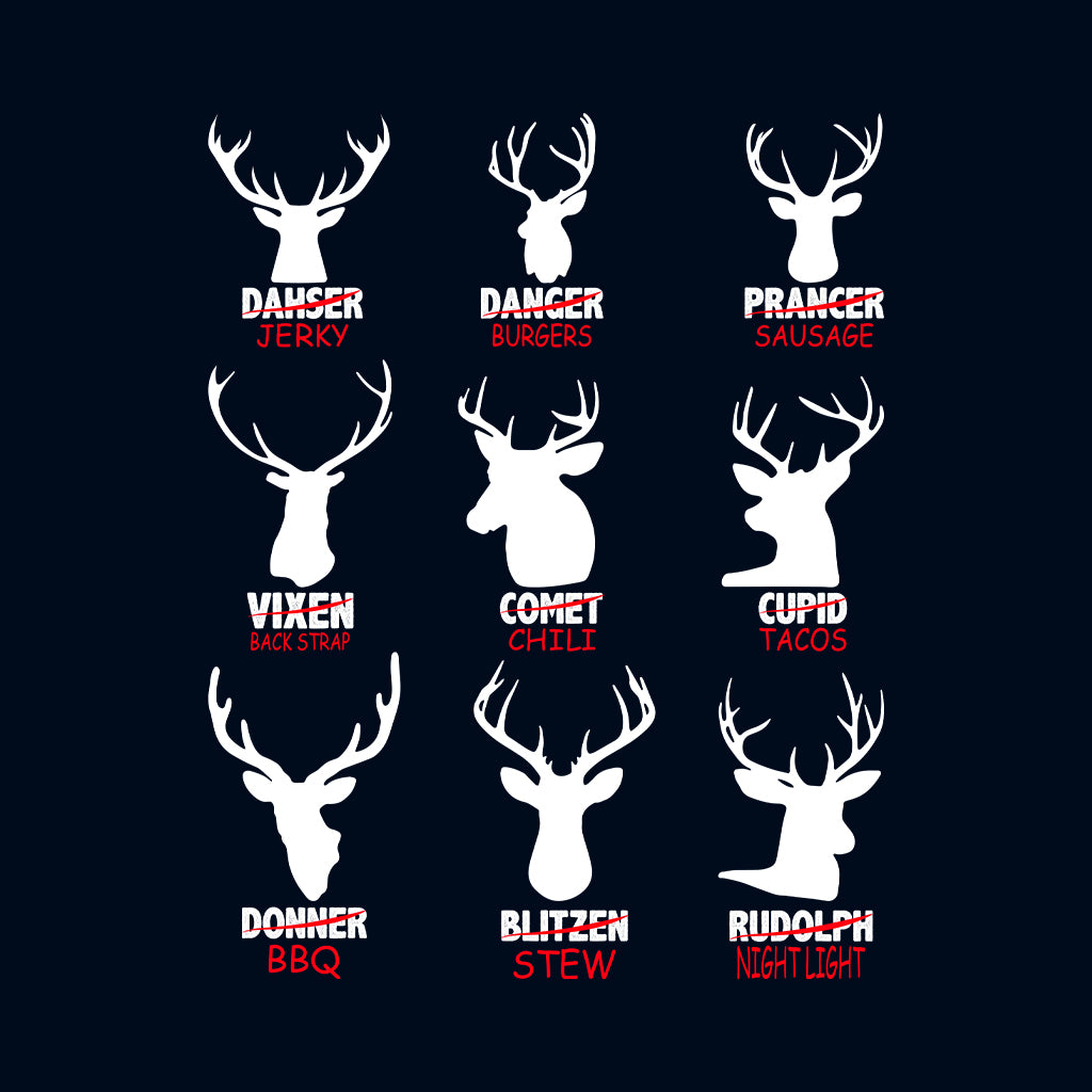 Reindeer Meat Cuts Christmas Hunter Xmas Deer Hunting | PRODUCT CODE: RNDMTCUSHNE