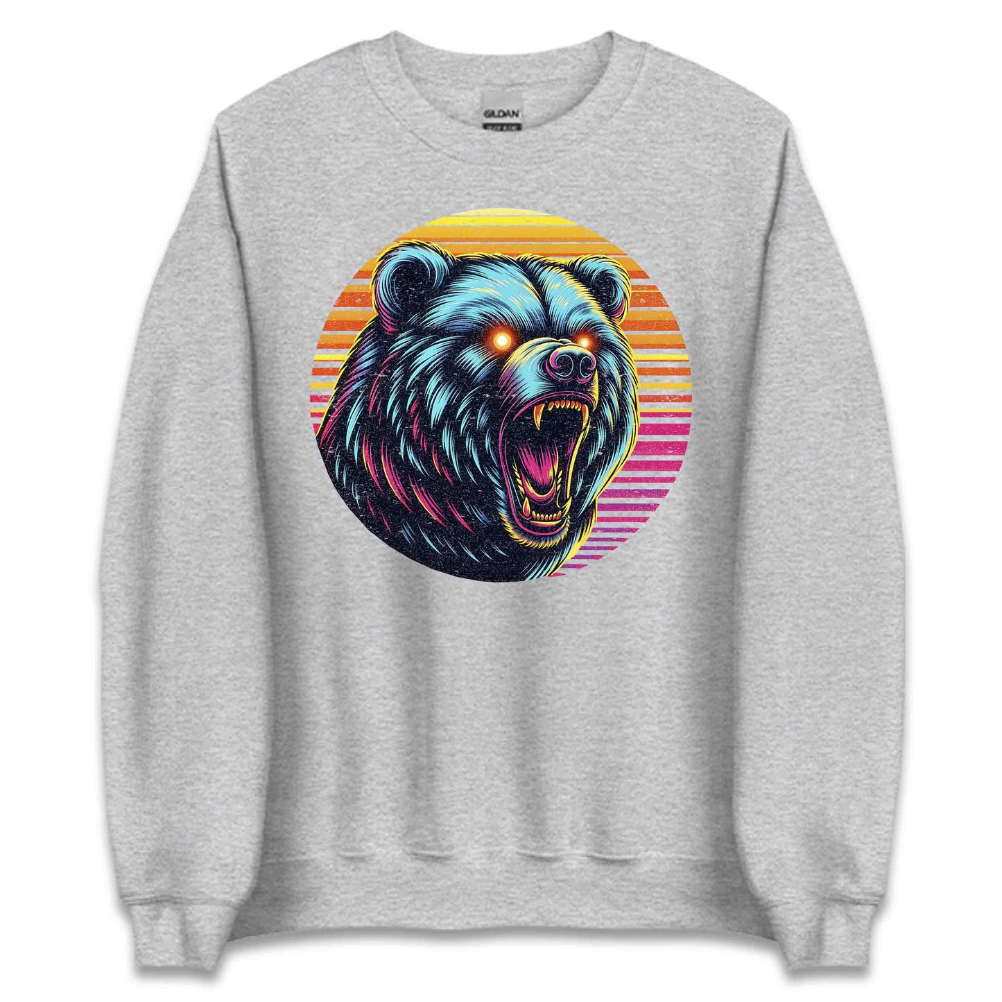 Roaring Bear Wildlife & Adventure Lovers 80s Aesthetic | PRODUCT CODE: RNOBREAWLDFA