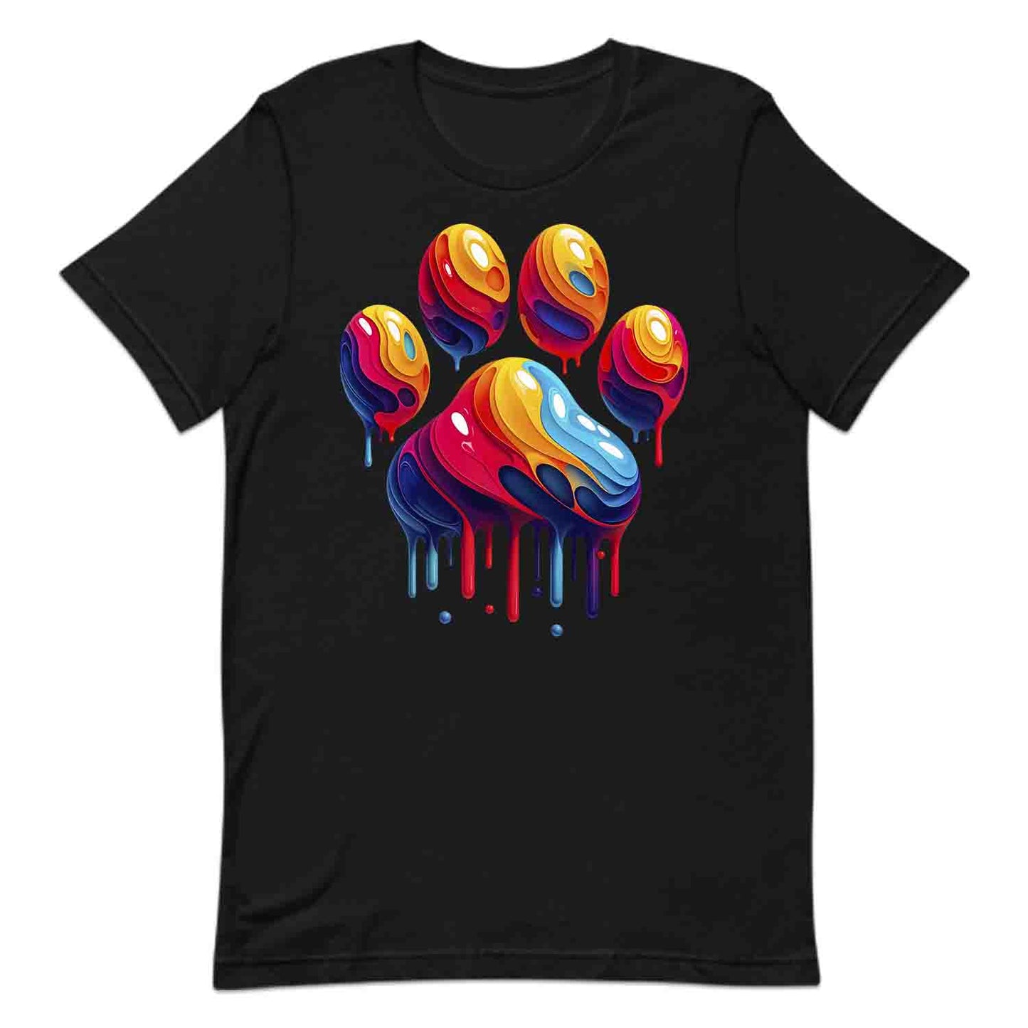 Rainbow Paw Tee, Animal Lover Sweatshirt, Pet Rescue Hoodie | PRODUCT CODE: RNVBDSAUDPR