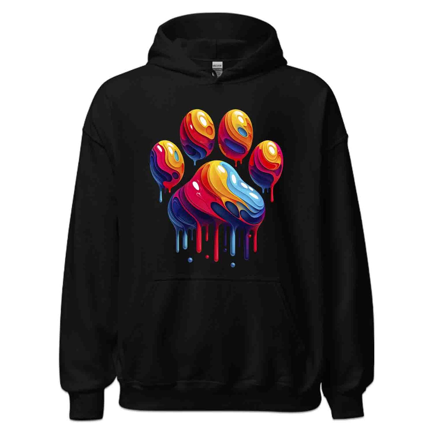 Rainbow Paw Tee, Animal Lover Sweatshirt, Pet Rescue Hoodie | PRODUCT CODE: RNVBDSAUDPR