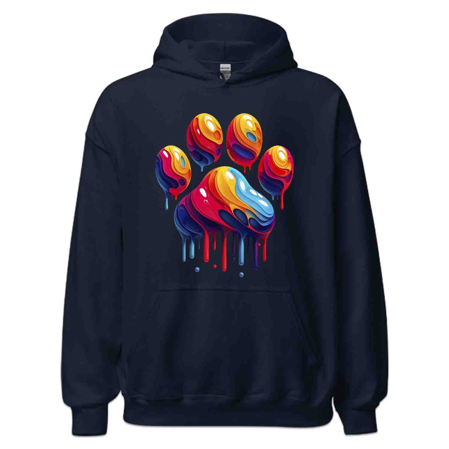 Rainbow Paw Tee, Animal Lover Sweatshirt, Pet Rescue Hoodie | PRODUCT CODE: RNVBDSAUDPR