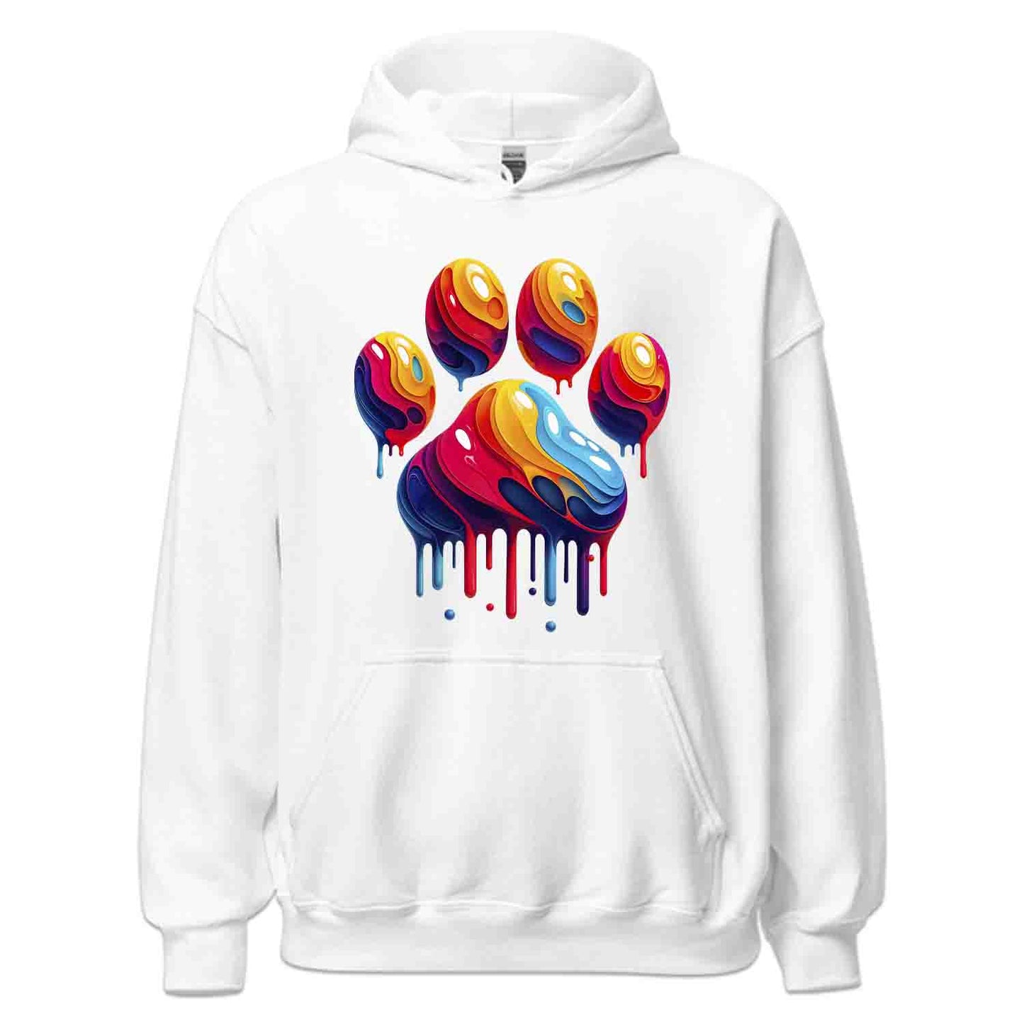 Rainbow Paw Tee, Animal Lover Sweatshirt, Pet Rescue Hoodie | PRODUCT CODE: RNVBDSAUDPR