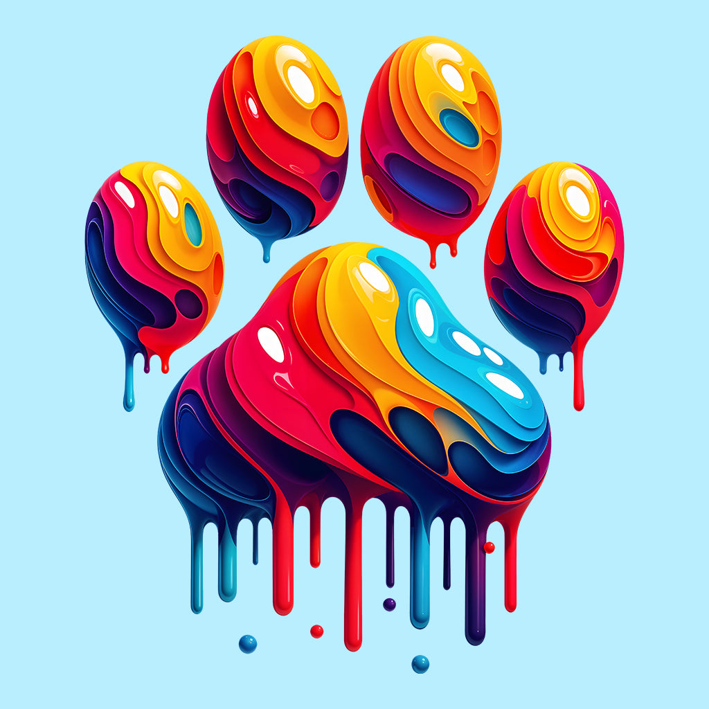 Rainbow Paw Tee, Animal Lover Sweatshirt, Pet Rescue Hoodie | PRODUCT CODE: RNVBDSAUDPR