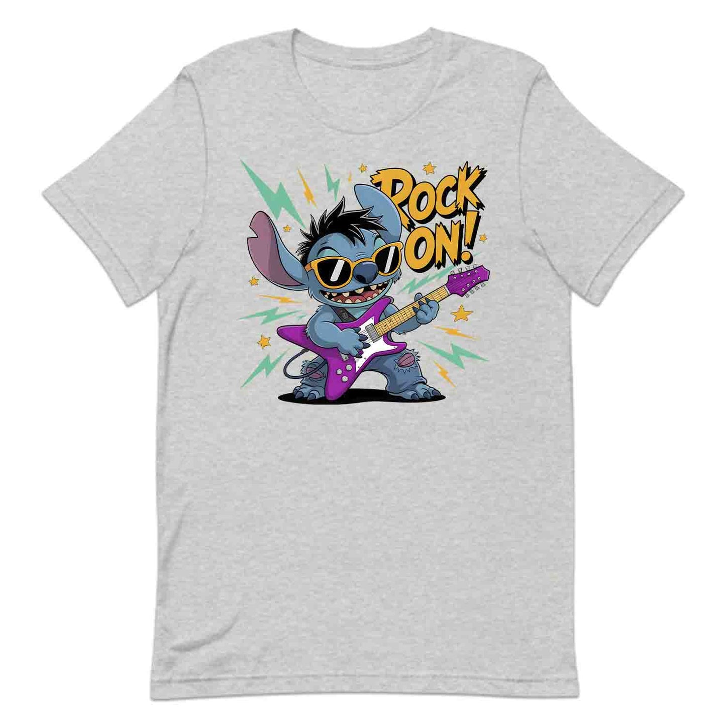 Rock On Stitch Guitar T-Shirt, Disney Music Lover Sweatshirt, Punk Rock Cartoon Hoodie | PRODUCT CODE: ROIXCJBTASG