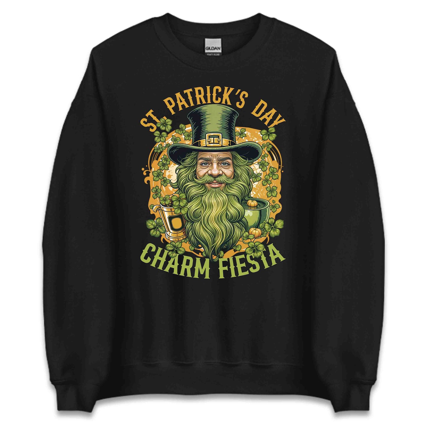 Irish Charm Fiesta St. Patrick's Day Bearded Leprechaun with Beer Mug | PRODUCT CODE: RSHCRMAFSTPR