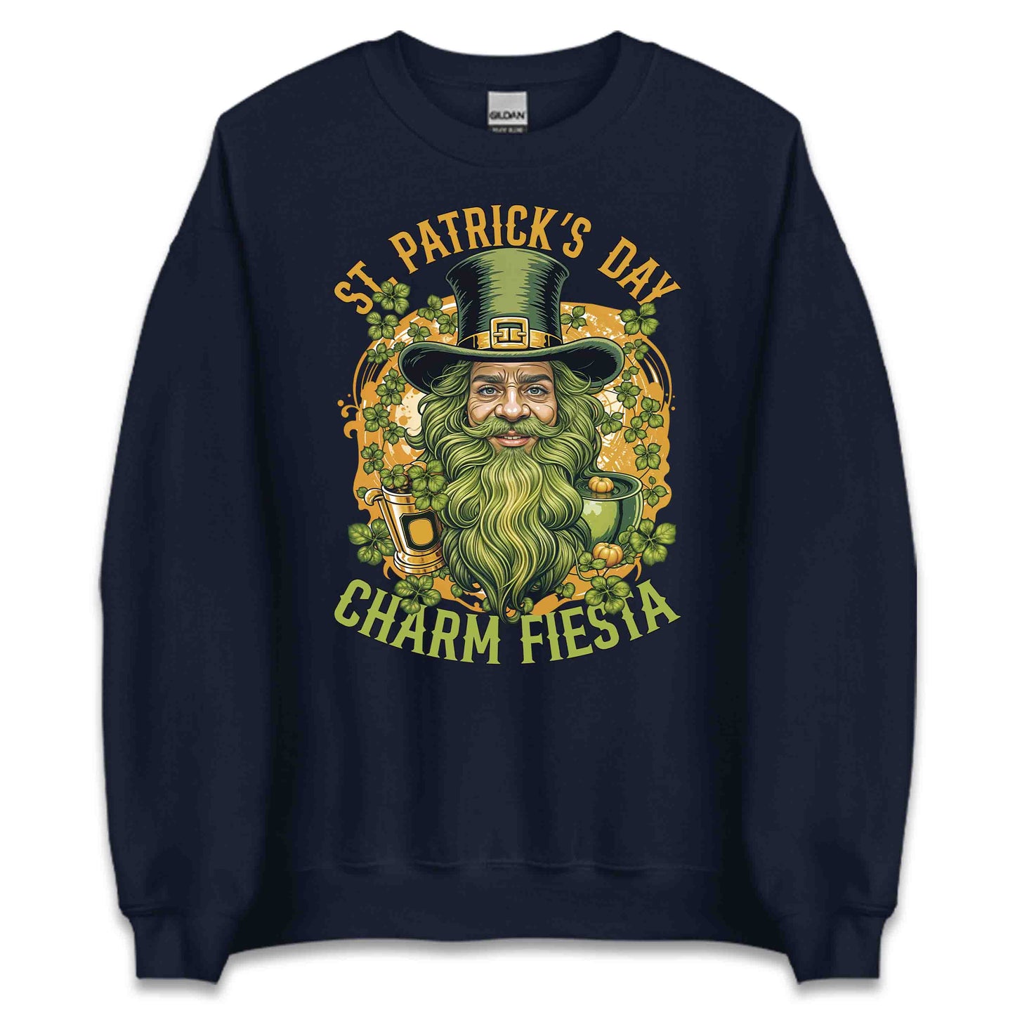 Irish Charm Fiesta St. Patrick's Day Bearded Leprechaun with Beer Mug | PRODUCT CODE: RSHCRMAFSTPR