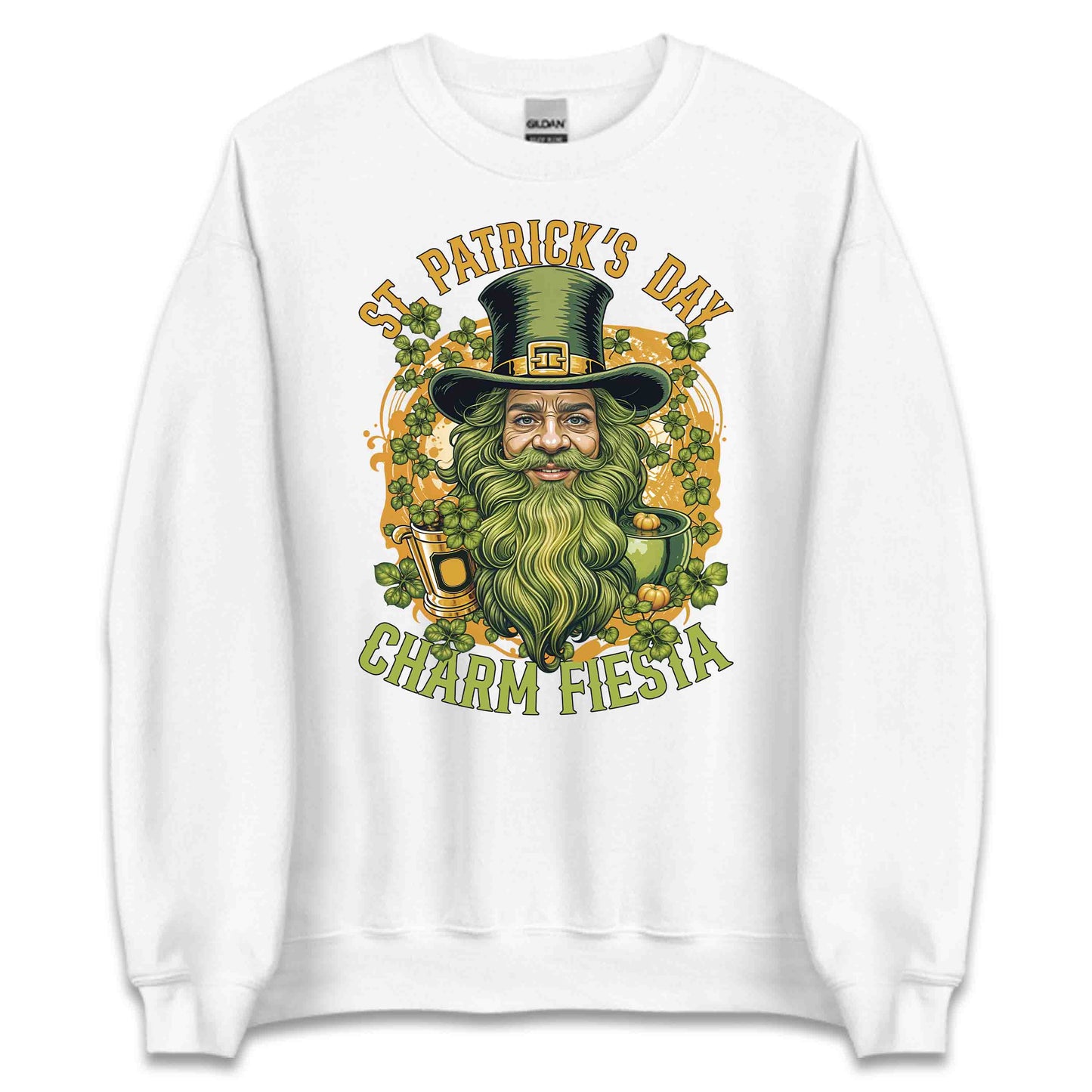 Irish Charm Fiesta St. Patrick's Day Bearded Leprechaun with Beer Mug | PRODUCT CODE: RSHCRMAFSTPR