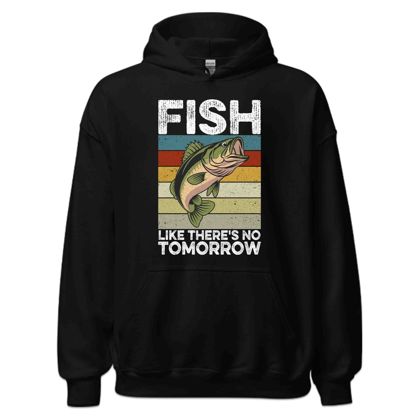 Fish Like There's No Tomorrow Retro Bass Fishing | PRODUCT CODE: RTFCHLKTHRNW