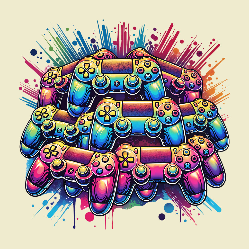 Retro Neon Gaming Controller Video Game Lovers | PRODUCT CODE: RTGMNCOVDLA